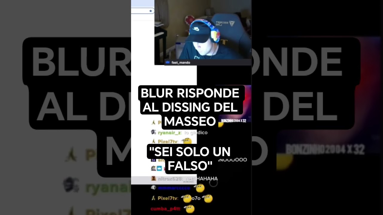 "SEI SOLO UN FALSO" BLUR RISPONDE AL MASSEO