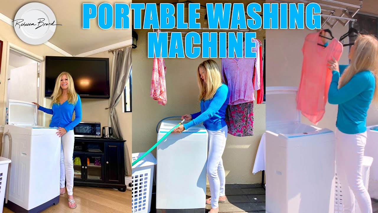 HOW TO: LAUNDRY FOR A SMALL HOME  Review Black+Decker BPWM09W Portable  Washer Demo Unboxing 