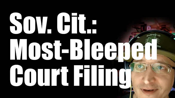 Sovereign Citizen Files Notice to "F this Court an...