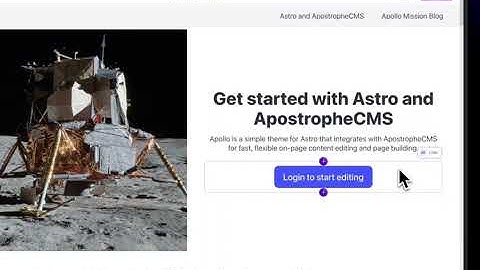 Editing Content With Apostrophe and Astro
