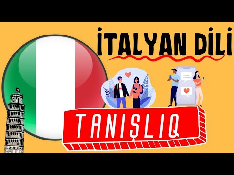 🇮🇹 İtalyan dili #5 | TANIŞLIQ | Danışıq dərsi