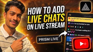 How To Add Chat In Live Stream 💬 Easy Method💯 Prism Live Studio By Using Your Phone #livechat #live  screenshot 2