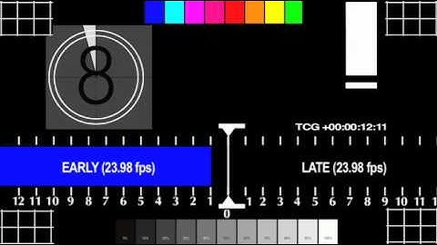 Audio Video Sync Test & Calibration 23.976fps