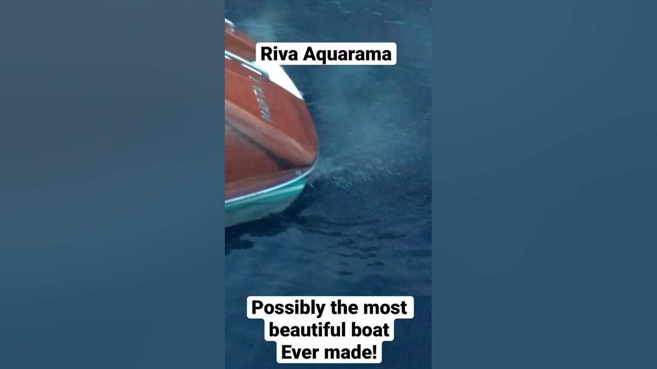 American V8 Riva Aquarama sounds epic! American V8 Riva Aquarama sounds epic!