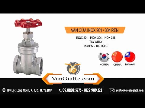 Video 082.9009.222 van cổng, van cửa inox 201 304 vi sinh... - youtube