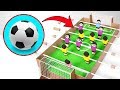 Jogar futebol em casa com o Futebol de Mesa de papelão DIY