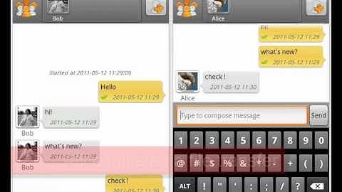 OrangeLabs RCS-e client / chat 1-1