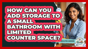 How Can You Add Storage To A Small Bathroom With Limited Counter Space? - Homekeeping Handbook