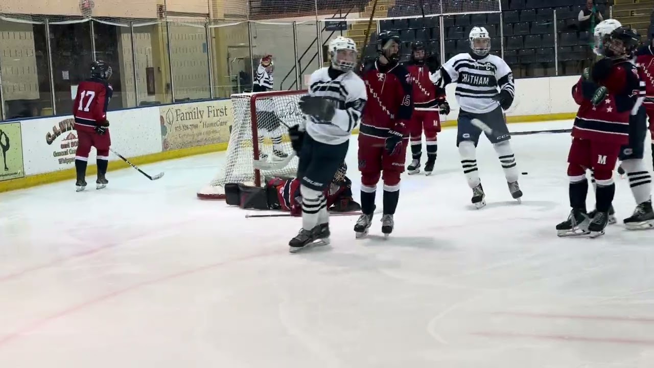 Owen Young knocks in the pass from Luke Brendle for Chatham