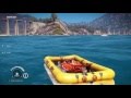 Drive Formula 1 Car on a Raft on Water in Just Cause 3