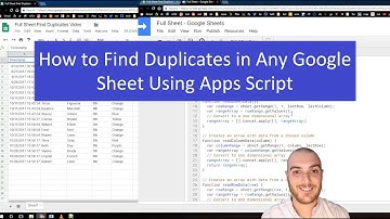 How to Find Duplicates in Any Google Sheet Using Apps Script