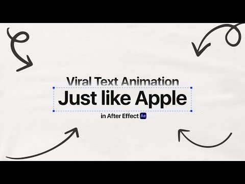 How to Create VIRAL Text Animation Just Like Apple in After Effects