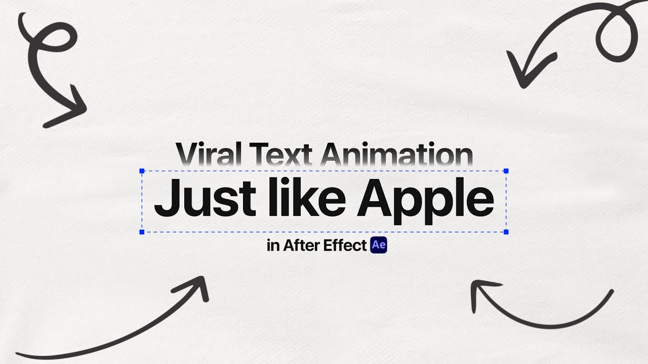 How to Create VIRAL Text Animation Just Like Apple in After Effects ...