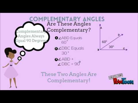 Supplementary and Complementary Angles Lesson