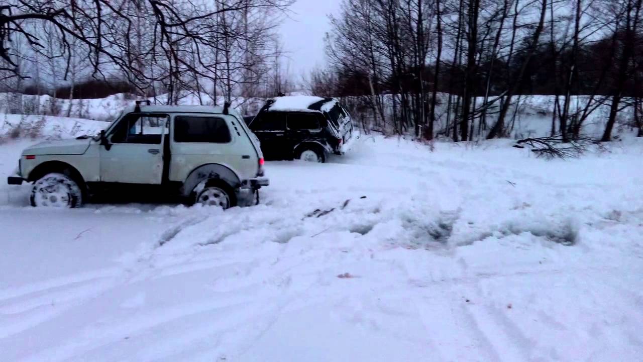 Нива по снегу видео Нива по снегу видео