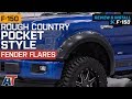 2015-2017 F150 Rough Country Pocket Style Flat Black Fender Flares Review & Install