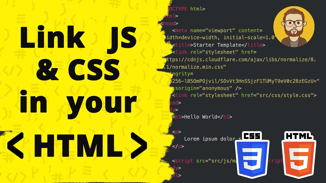 How To Add Css Javascript To Your Html Youtube