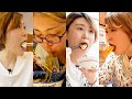 【モッパンVlog】生理前の爆食🔥食べるの大好き韓国人妻が餃子の王将で餃子、ラーメン、エビチリ食べてコメダ珈琲でシロノワール🍴福岡有名店兼虎でつけ麺を食べて、くら寿司を食べた日常【日韓カップル】