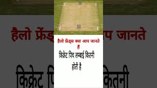 cricket pitch ? ki lambai kitni  hoti hai क्रिकेट पिच की लम्बाई कितनी होती हैshortsvideo2023
