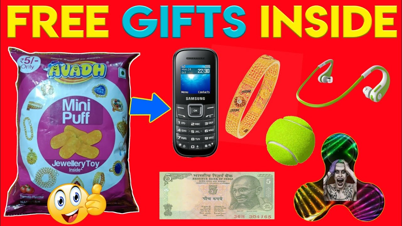 Mini puff snacks review 😱 Got Finger Ring, Earing & lipstick inside free gifts