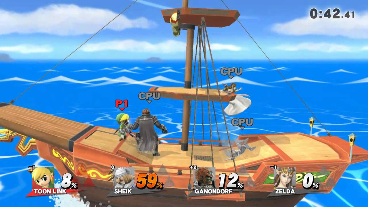Super Smash Bros. Wii U DLC Pirate Ship stage tour YouTube