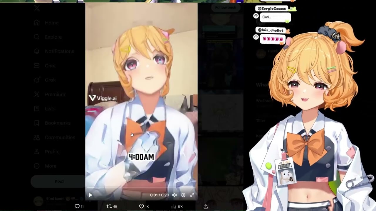 How Lia Got Rizzed Out By A Perked Up White Girl Hamster