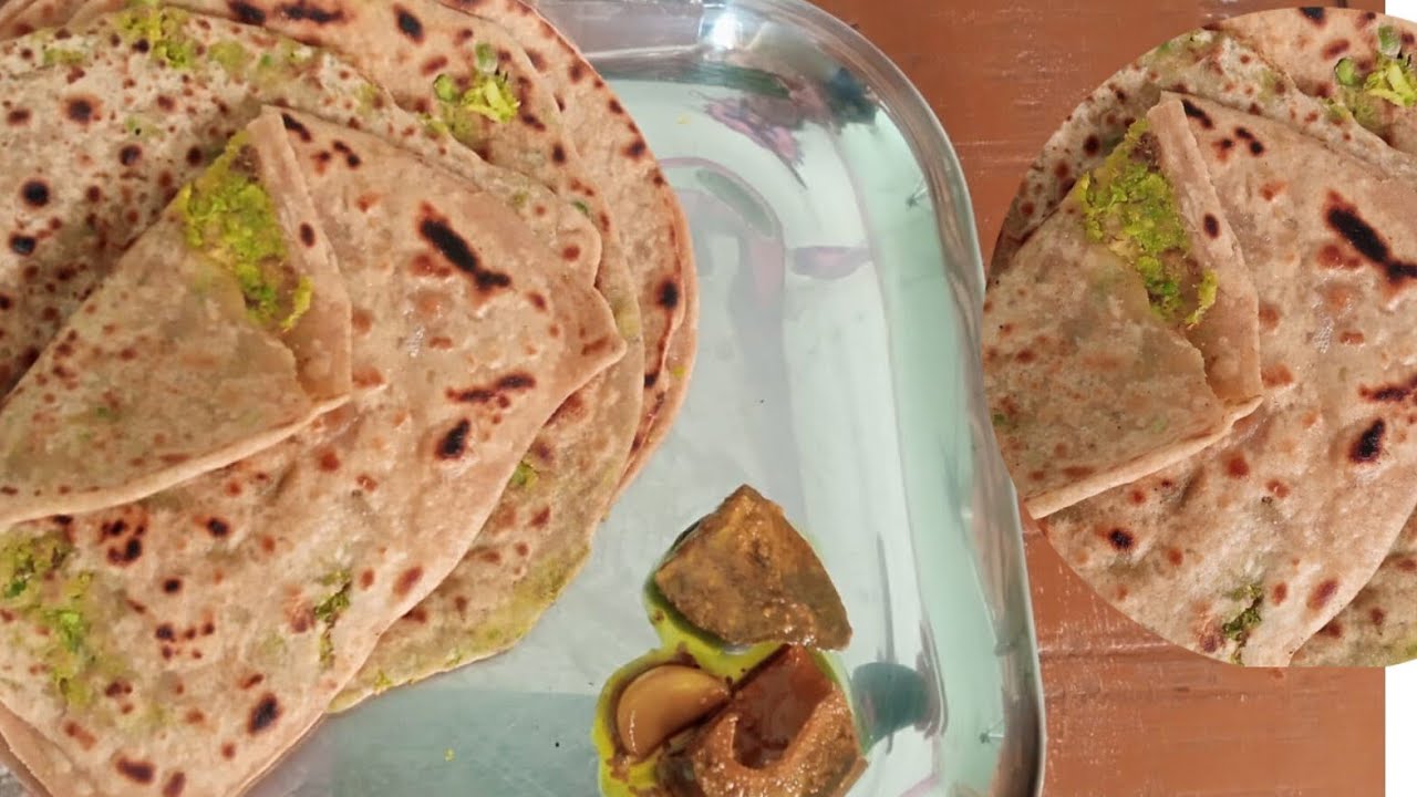 हल्का-फुल्का और लजीज मटर पराठा 🟢: परफेक्ट नाश्ते की रेसिपी 🥘 | Healthy & Tasty Matar Paratha 😋