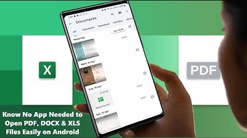 How to Open PDF, Word & Excel Files on Android WITHOUT Any Apps
