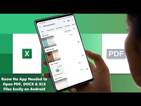 How to Open PDF, Word & Excel Files on Android WITHOUT Any Apps