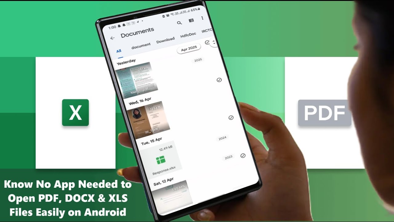 How to Open PDF, Word & Excel Files on Android WITHOUT Any Apps