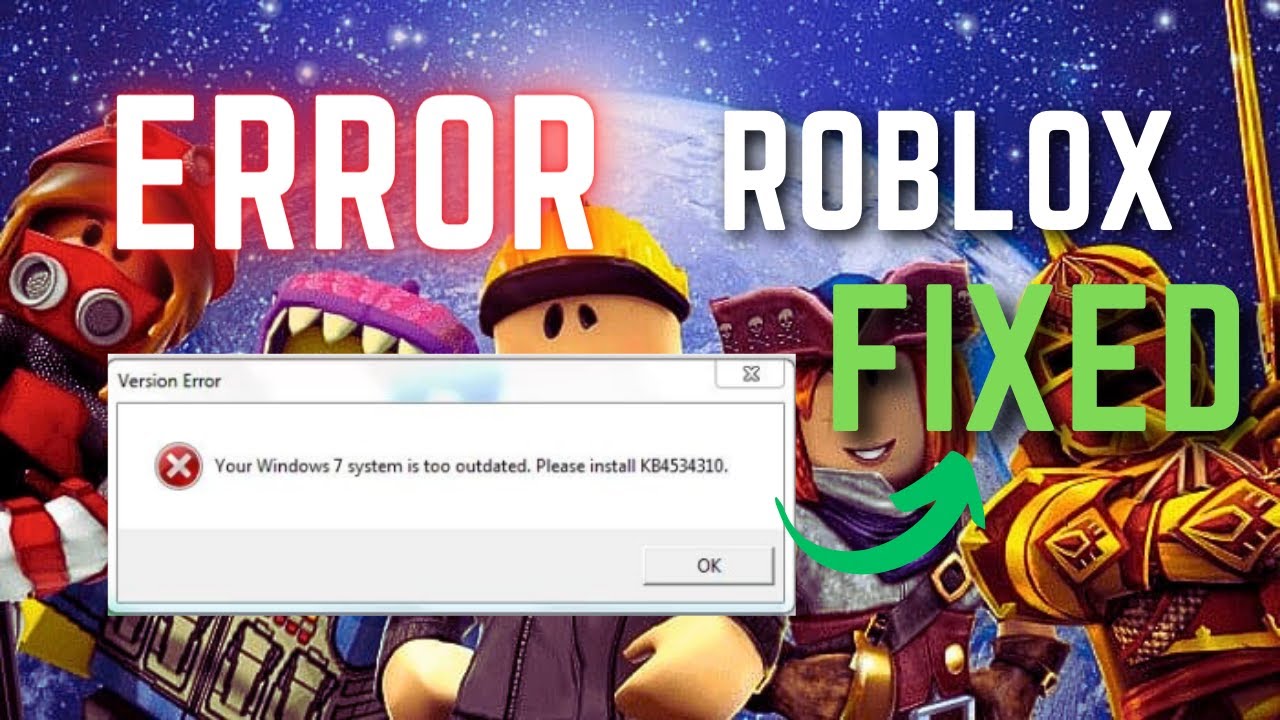 Roblox Your Windows 7 System is Too Outdated. Please install KB4534310  *Easy Fix* (2023) 