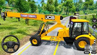 🚧 Construction JCB Liftall Crane Village Drive | Bus Simulator Indonesia - Android Gameplay screenshot 2