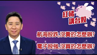 《紅豬ep41》航海股跌,沒賣的怎麼辦？電子股強，沒買的怎麼辦《紅豬講台股，每週三準時開講》