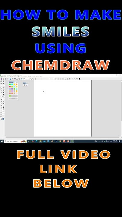 How to convert structure to SMILES on ChemDraw Software - YouTube