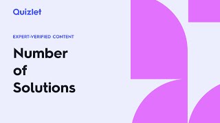 How to Determine the Number of Solutions - SAT® Math: 4.1 Profile