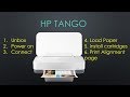 HP Tango |  Unbox, Connect to 5GHz network, Load paper, Install cartridges & Print alignment page