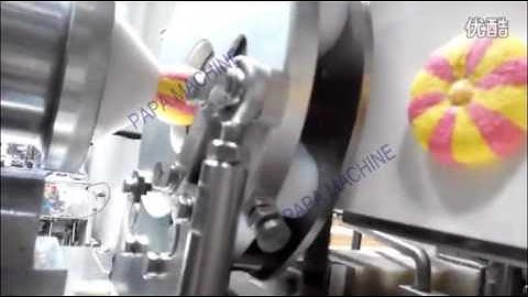 Automatic double color filled cookie extruding machine /filled cookie biscuit making machine