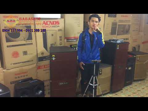 Chàng sinh viên đẹp trai và hát hay - Loa kéo bass đôi Kingbass AV2-150k, tích hợp đầu karaoke 5 số