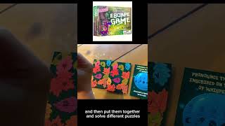 Escape room #boardgames for preschoolers!