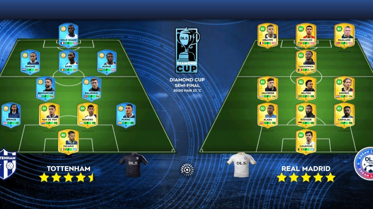 DLS26 REAL MADRID VS TOTTENHAM VS A MADRID