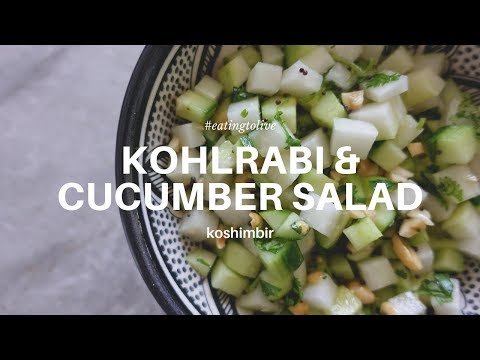 Video: Lean Kohlrabi Salad With Cucumbers And Green Peas