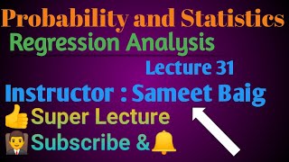 Regression Analysis lecture 31