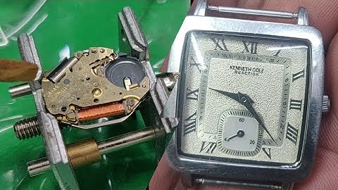 how to repair a Kenneth Cole watch? service of miyota cal.1L45 movement#watches #miyota
