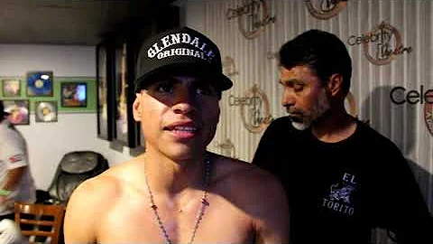Miguel Ceballos After His Victory Over Miguel Marq...