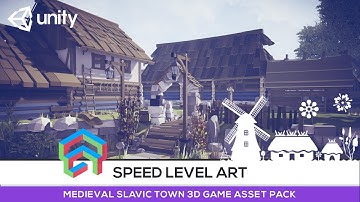 Kingdom Deliverance (Inspired) Unity workflow Level Art  - Low Poly  Game Asset #EmaceArt