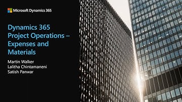 Dynamics 365 Project Operations Expenses and Materials - TechTalk