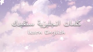 كلمات انجليزية ستفيدك يومياً-learn English