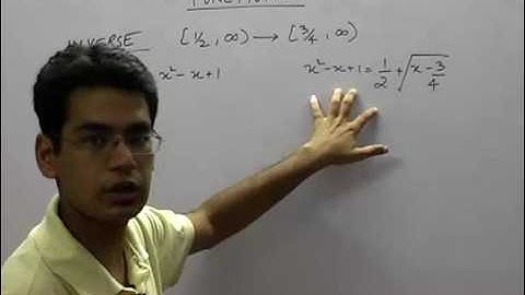 Inverse and questions on it - Functions - Part 18