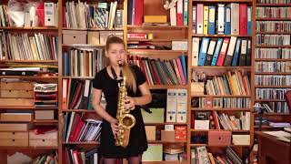 Gisela Dekort Mesalles. Klonos Concert for alto saxophone and piano, Piet Swerts (1993)