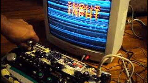 Circuit Bent Modded Commodore Vic-20 visual test